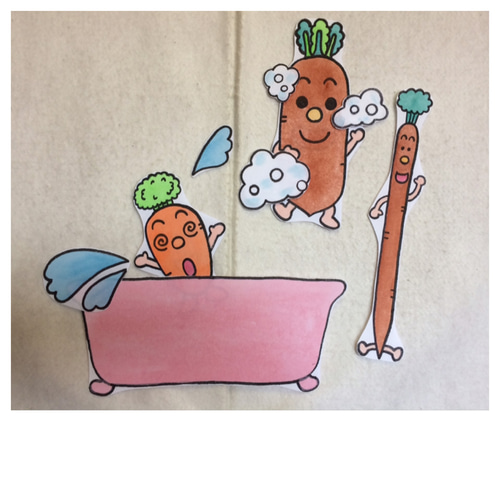 minmin様オーダー品 　ねこのおいしゃさん　テーブルシアター　パペット minmin様オーダー品 ねこのおいしゃさん テーブルシアター パペット