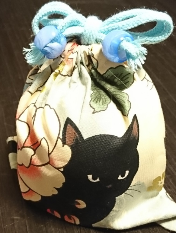 ランチョンマット　入園入学グッズ　リバーシブル　黒猫／猫いっぱい　ひとり親支援有り 7枚目の画像