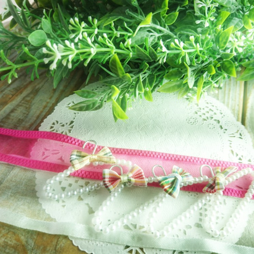 リカちゃんハンガー☆おしゃれ洋服掛け・ポイントリボン付き 雑貨