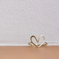 【特價戒指】黃銅可愛心型戒指訂做 第1張的照片