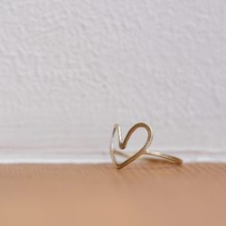 【特價戒指】黃銅可愛心型戒指訂做 第2張的照片