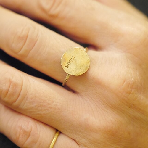 BRASS お月さんリング（満月or三日月） 受注製作 指輪・リング viva