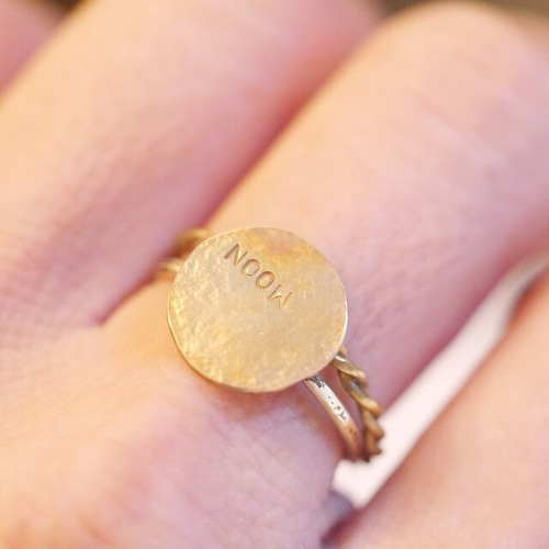 BRASS お月さんリング（満月or三日月） 受注製作 指輪・リング