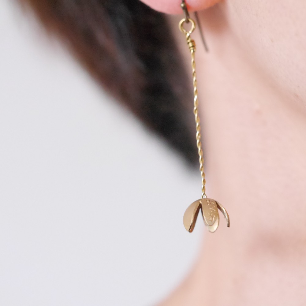 再販　BRASS　ツリバナ　ピアス（イヤリング）　受注制作