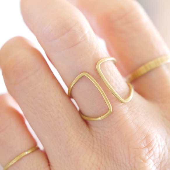 再販  BRASS　*FREE*　リング　受注製作 2枚目の画像