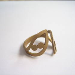 再次上架訂製黃銅 Yomenonamida 戒指 第2張的照片