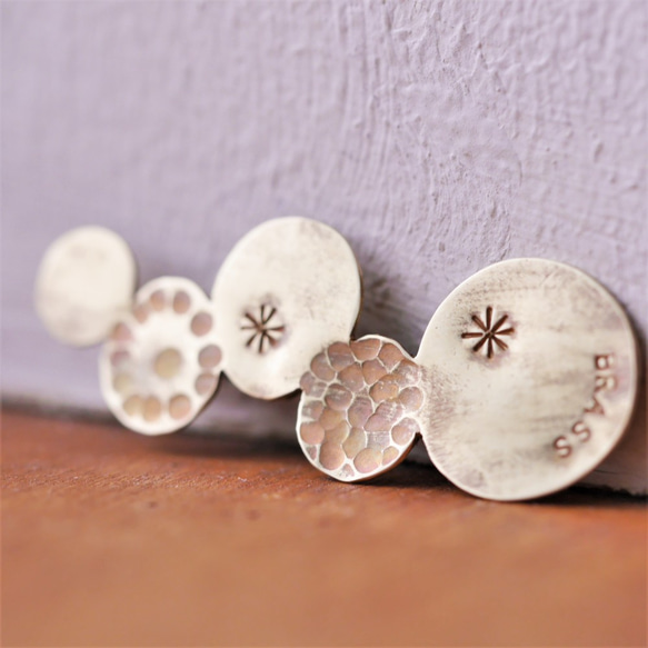 再販　BRASS　雪んこ　ブローチ　受注制作 6枚目の画像