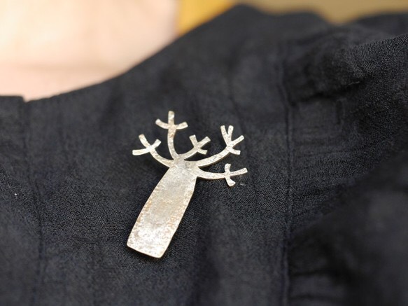 再販　BRASS 　バオバブ　ブローチ　受注制作