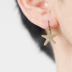 訂製黃銅海星耳環 第2張的照片