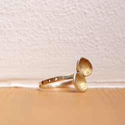 [現貨銷售]黃銅Shishimi-chan戒指編號17大小1件限量 第3張的照片