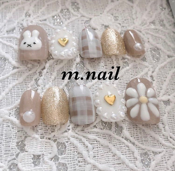 うさぎさんネイルチップ ネイルチップ（つけ爪） m.nail 通販