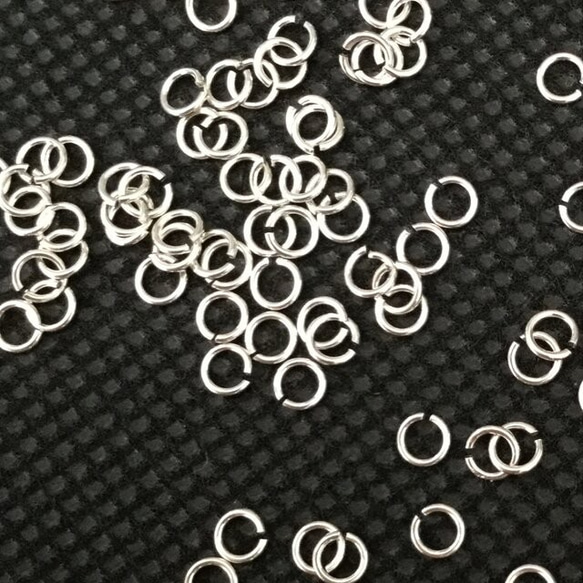 20個～ 丸カン 3mm 線径0.4  SV925 2枚目の画像