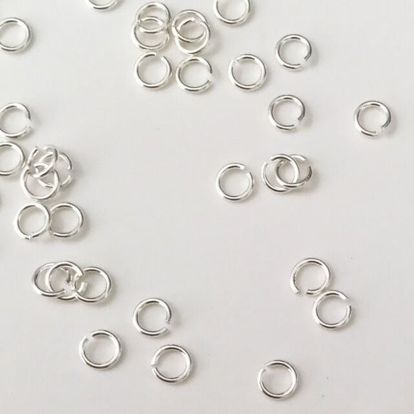 20個～ 丸カン 3mm 線径0.4  SV925 3枚目の画像