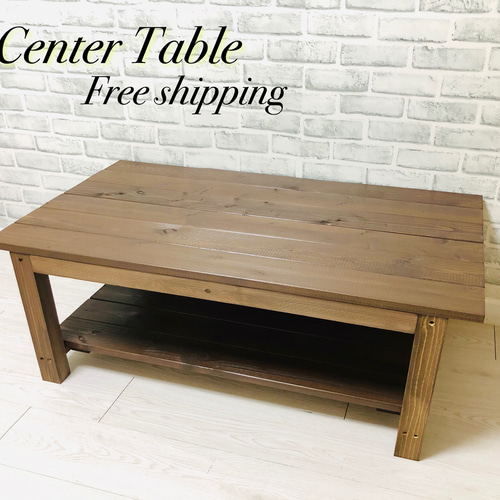 No.13 センターテーブル／リビングテーブル／重厚感スタイル／送料無料  