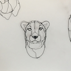 チーター 3Dワイヤーアート 2枚目の画像