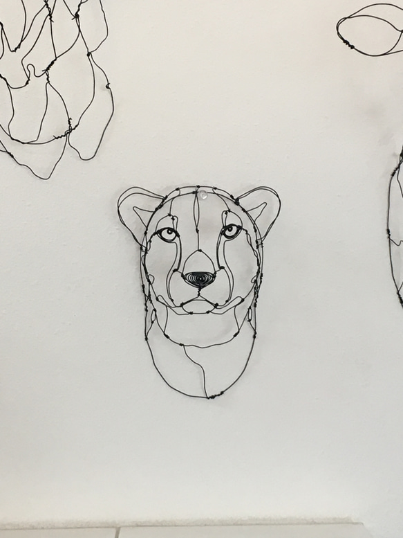 チーター 3Dワイヤーアート 2枚目の画像