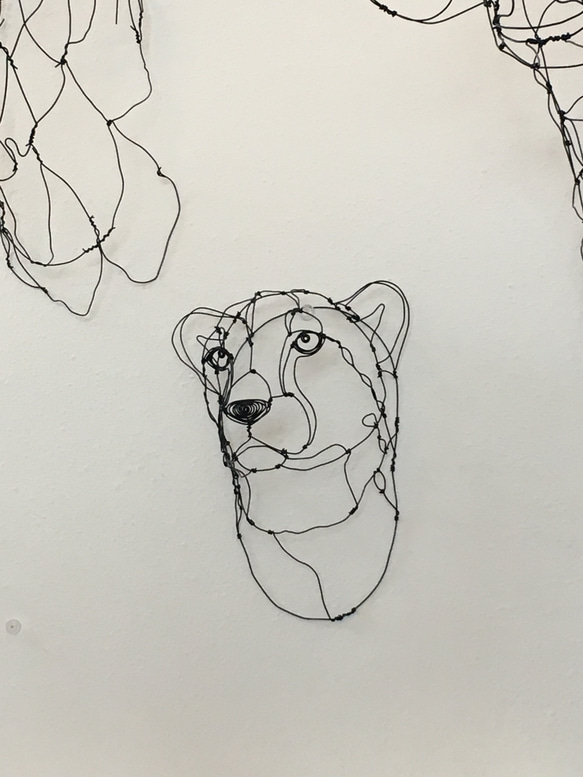 チーター 3Dワイヤーアート 3枚目の画像