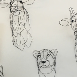 チーター 3Dワイヤーアート 7枚目の画像