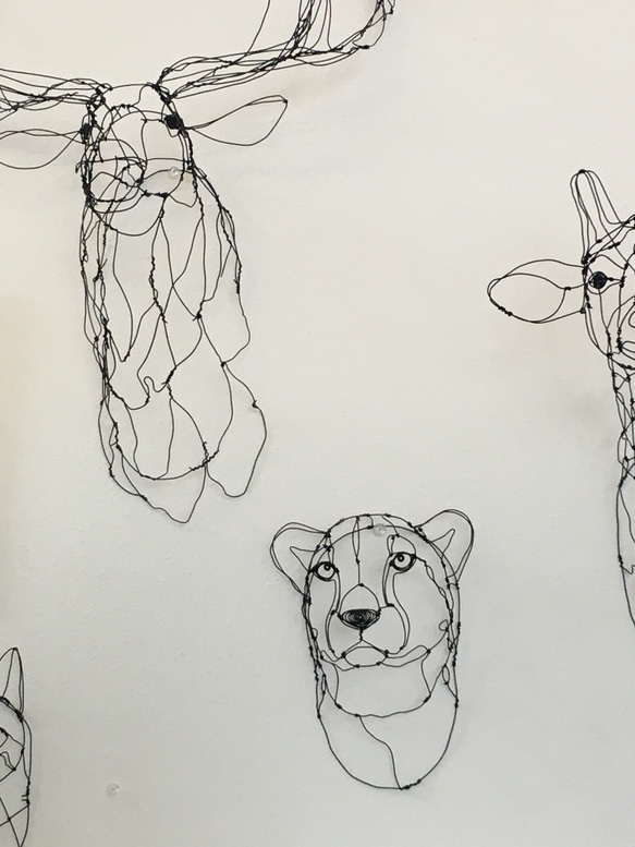 チーター 3Dワイヤーアート 7枚目の画像