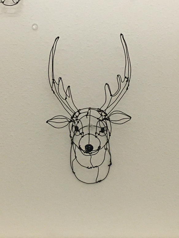 鹿 3Dワイヤーアート 2枚目の画像