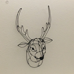 鹿 3Dワイヤーアート 5枚目の画像