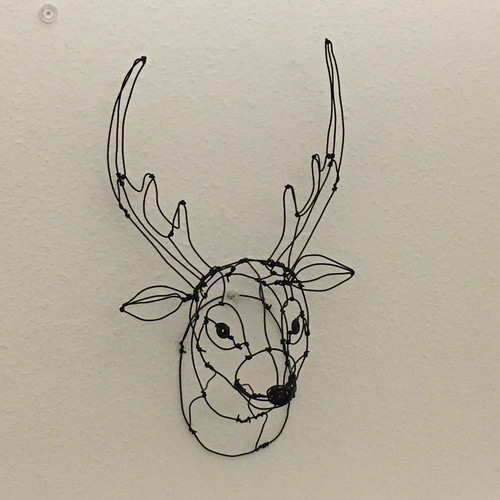 鹿 3Dワイヤーアート 立体・オブジェ ARTseeds 通販 8438597