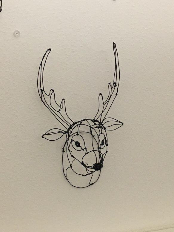 鹿 3Dワイヤーアート 5枚目の画像