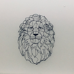 ライオン 3Dワイヤーアート 2枚目の画像