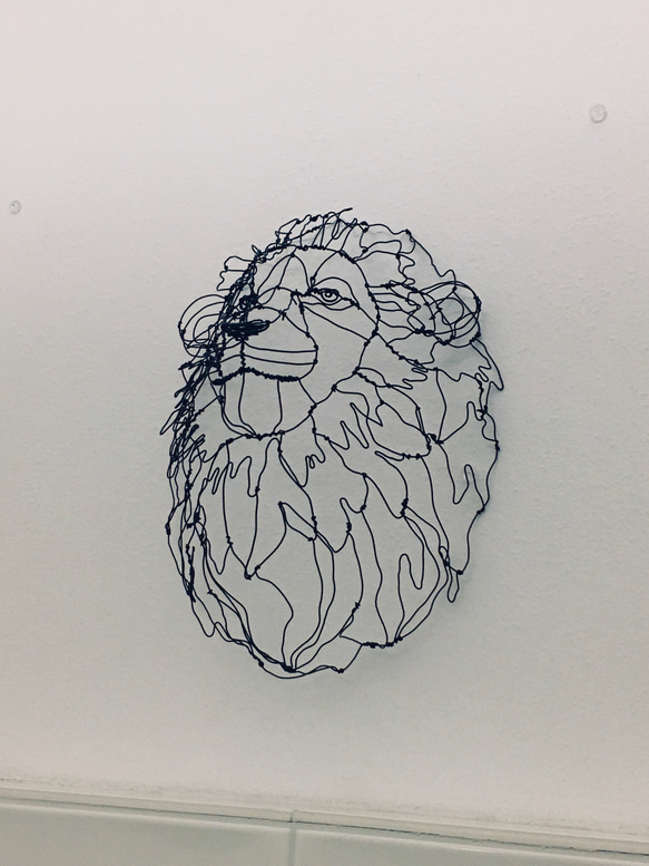 ライオン 3Dワイヤーアート 4枚目の画像