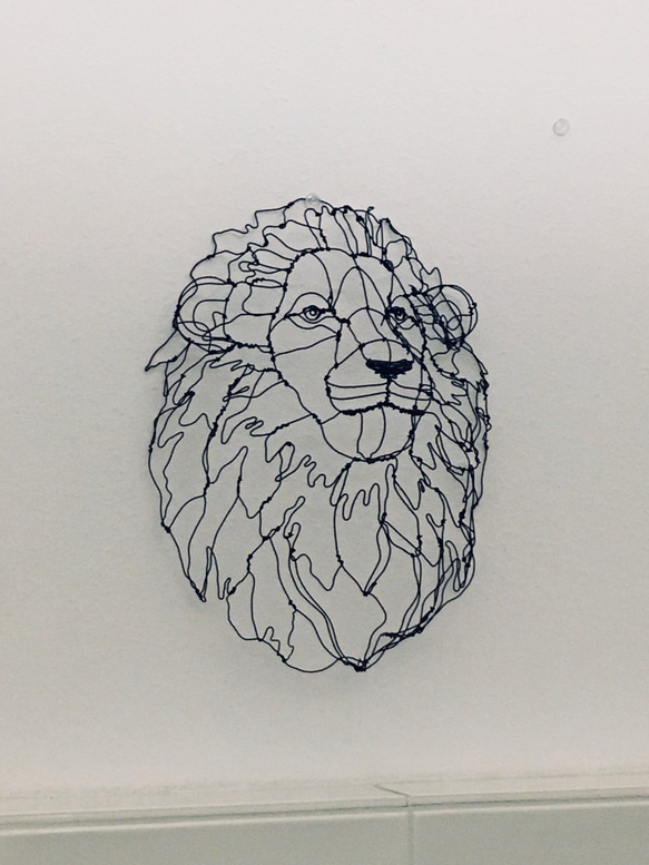 ライオン 3Dワイヤーアート 5枚目の画像