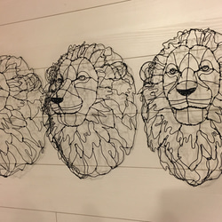 ライオン 3Dワイヤーアート 6枚目の画像