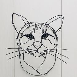 注文商品 猫 ワイヤーアート 2枚目の画像