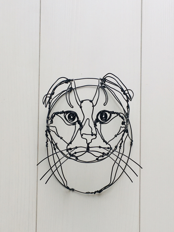 注文商品 猫 ワイヤーアート 3枚目の画像
