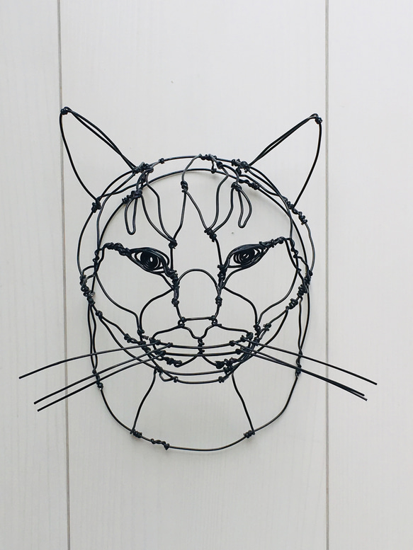 注文商品 猫 ワイヤーアート 4枚目の画像