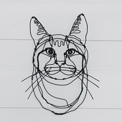 注文商品 猫 ワイヤーアート 6枚目の画像