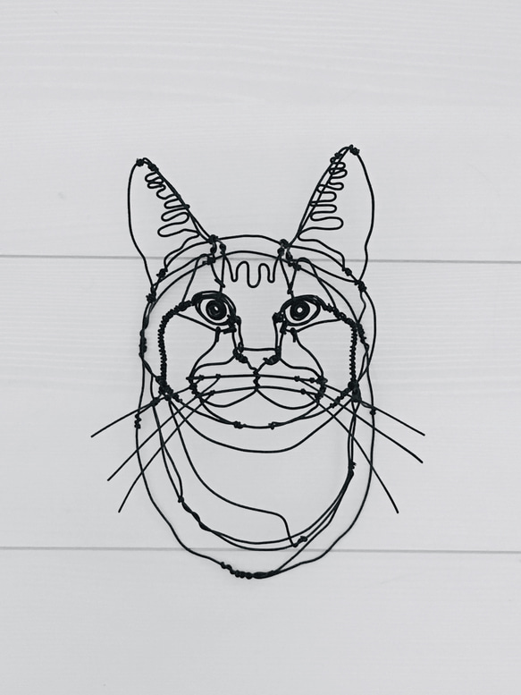注文商品 猫 ワイヤーアート 6枚目の画像