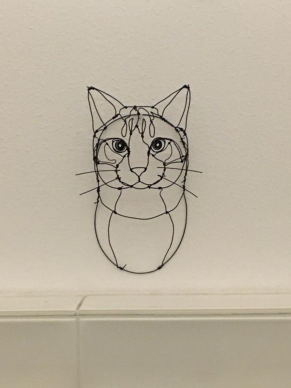 猫 3Dワイヤーアート (オーダー可) 10枚目の画像