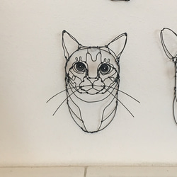 猫 3Dワイヤーアート (オーダー可) 6枚目の画像