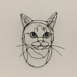 猫 3Dワイヤーアート (オーダー可) 7枚目の画像