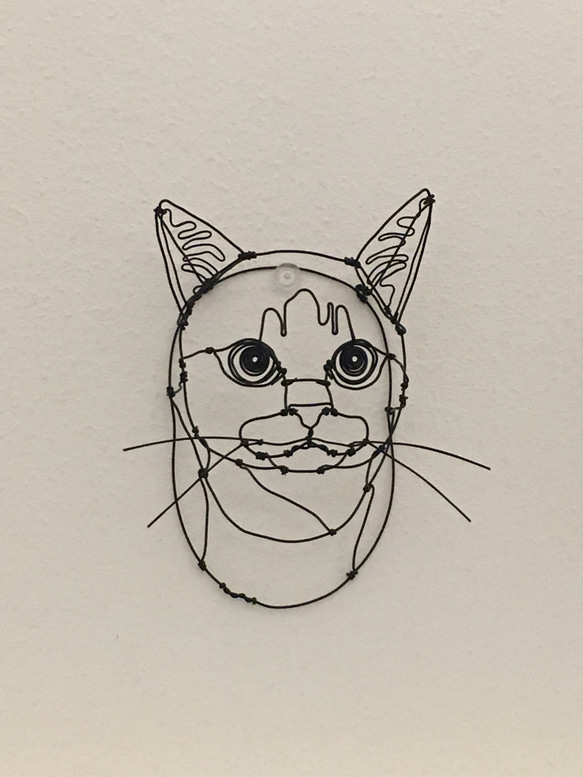 猫 3Dワイヤーアート (オーダー可) 7枚目の画像