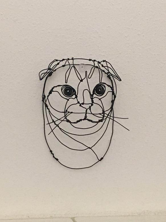 猫 3Dワイヤーアート (オーダー可) 8枚目の画像