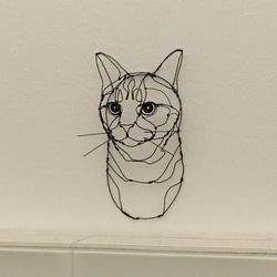 猫 3Dワイヤーアート (オーダー可) 9枚目の画像