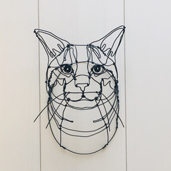 注文商品 猫2匹セット ワイヤーアート 2枚目の画像