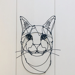 注文商品 猫2匹セット ワイヤーアート 4枚目の画像