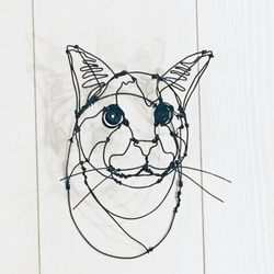 注文商品 猫2匹セット ワイヤーアート 5枚目の画像