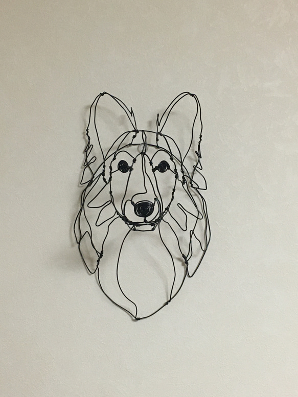 犬 3Dワイヤーアート (オーダー可) 10枚目の画像