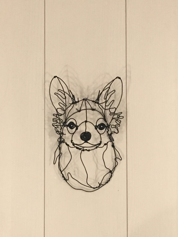 犬 3Dワイヤーアート (オーダー可) 3枚目の画像
