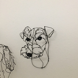犬 3Dワイヤーアート (オーダー可) 4枚目の画像