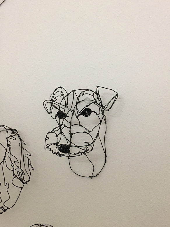 犬 3Dワイヤーアート (オーダー可) 4枚目の画像