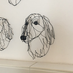 犬 3Dワイヤーアート (オーダー可) 5枚目の画像